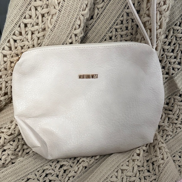 Montana West Handbags - Montana West Cream Oversized Wristlet Pouch